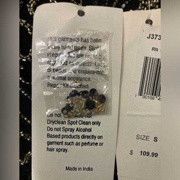 Women's STENAY VINTAGE Handmade Silk Beaded Tunic Jacket NWT - Picture 13 of 14